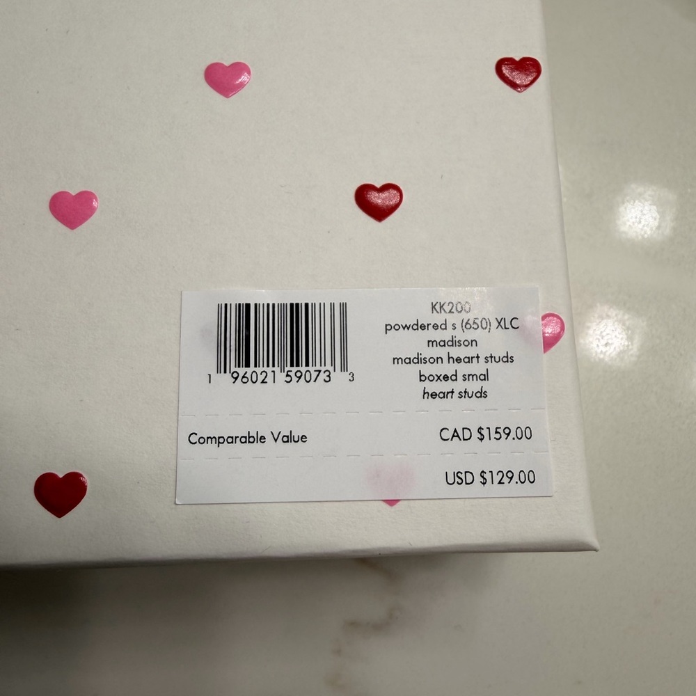 Kate Spade Light Pink Card Holder with Heart Accents - Picture 6 of 6